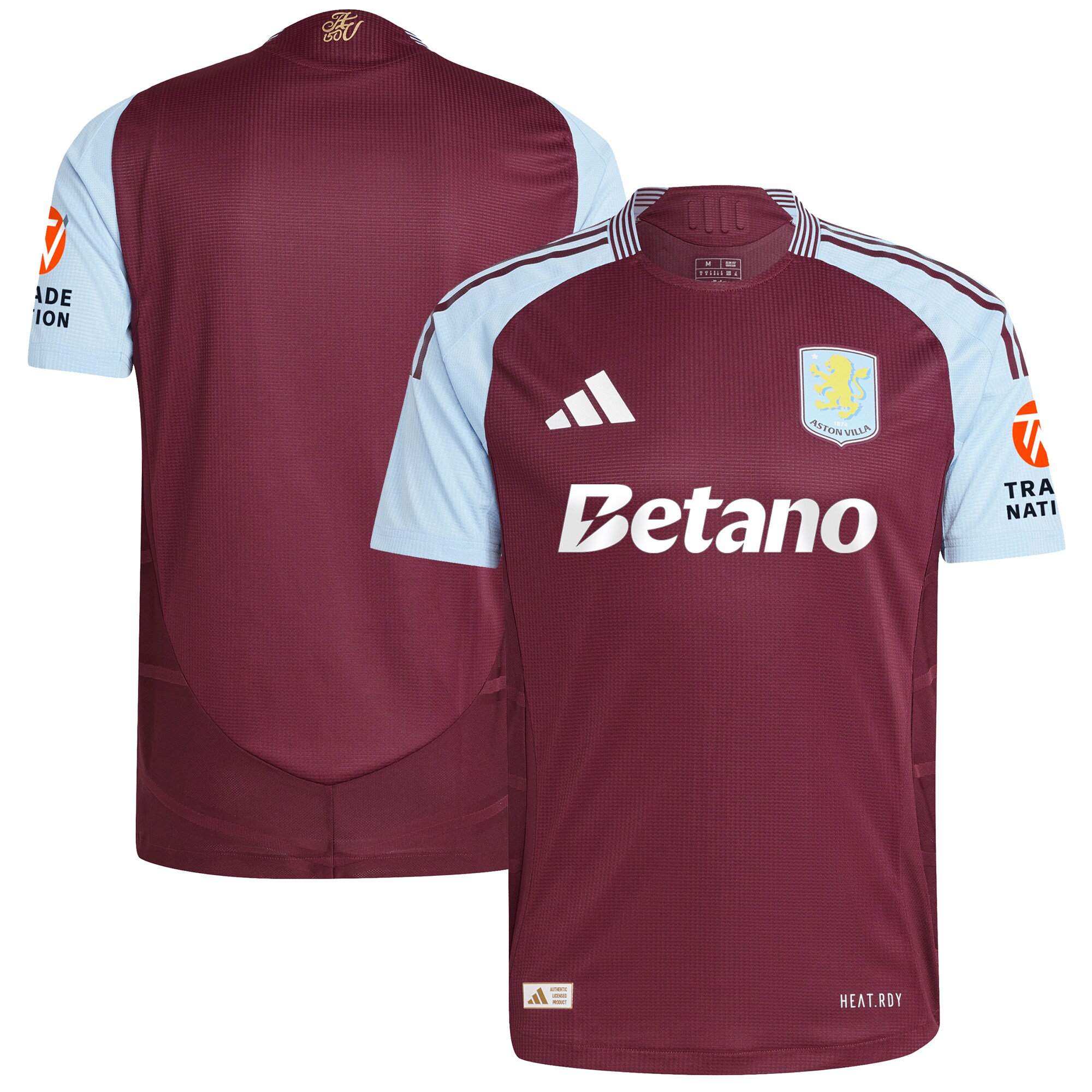 Aston Villa aston villa adidas home authentic shirt 2024-25 with custom printing Collection | AVFC Jerseys & Fan Gear