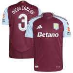 Aston Villa aston villa adidas home authentic shirt 2024-25 with diego carlos 3 cup printing Collection | AVFC Jerseys & Fan Gear