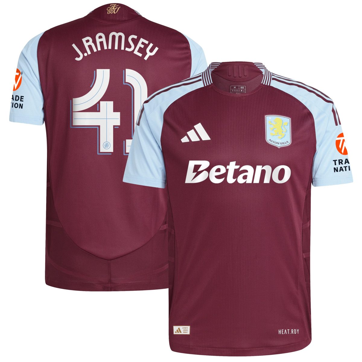 Aston Villa aston villa adidas home authentic shirt 2024-25 with j. ramsey 41 cup printing Collection | AVFC Jerseys & Fan Gear