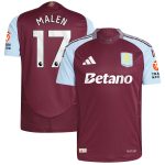 Aston Villa aston villa adidas home authentic shirt 2024-25 with malen 17 printing Collection | AVFC Jerseys & Fan Gear