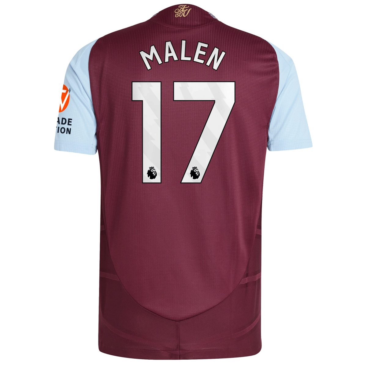 Aston Villa aston villa adidas home authentic shirt 2024-25 with malen 17 printing Collection | AVFC Jerseys & Fan Gear