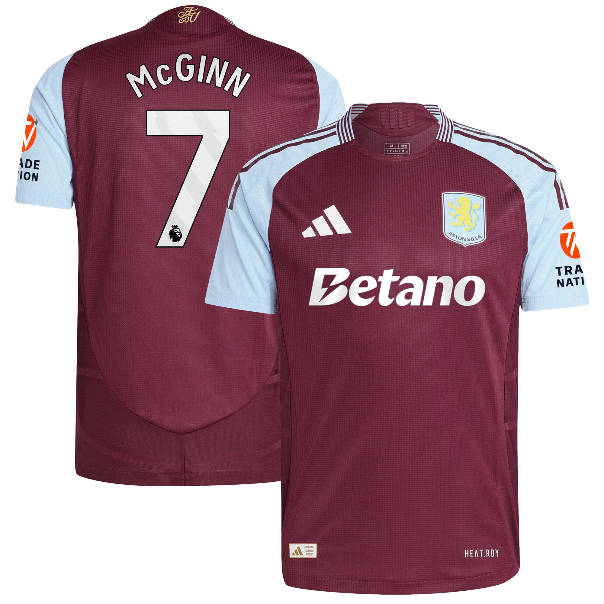 Aston Villa aston villa adidas home authentic shirt 2024-25 with mcginn 7 printing Collection | AVFC Jerseys & Fan Gear