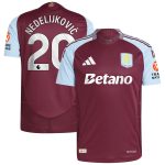 Aston Villa aston villa adidas home authentic shirt 2024-25 with nedeljković 20 printing Collection | AVFC Jerseys & Fan Gear