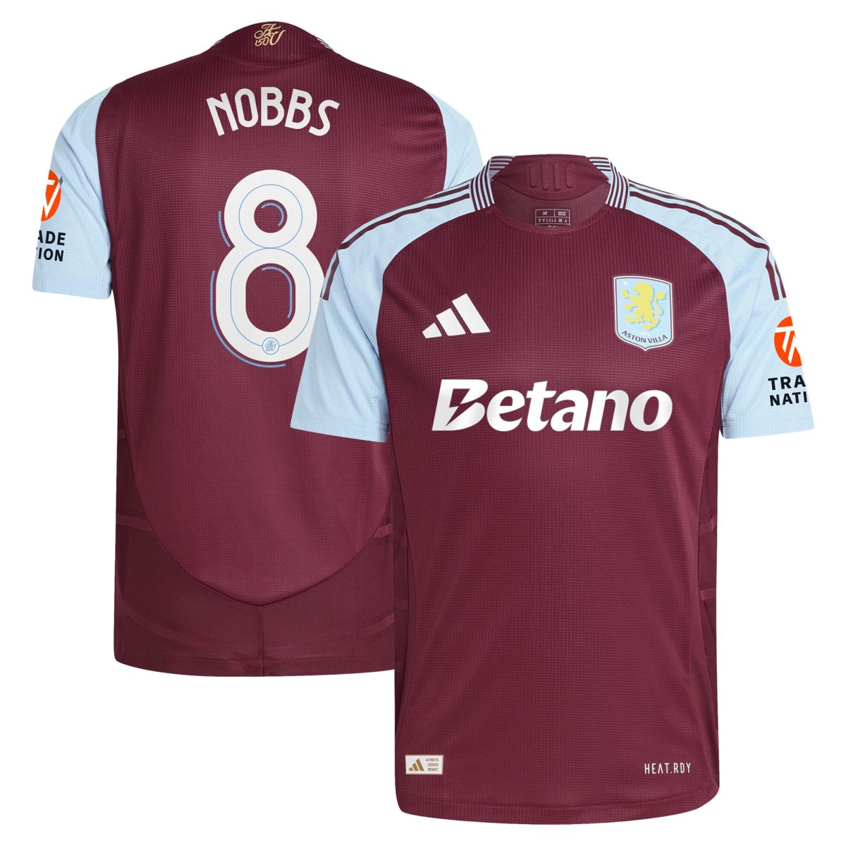 Aston Villa aston villa adidas home authentic shirt 2024-25 with nobbs 8 cup printing Collection | AVFC Jerseys & Fan Gear