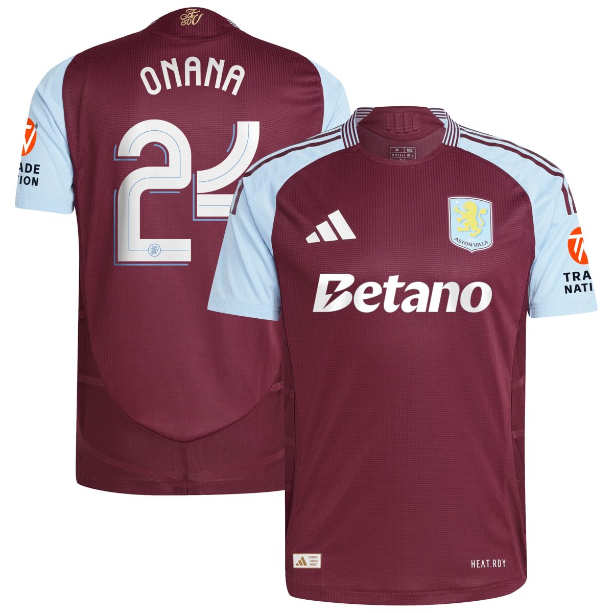 Aston Villa aston villa adidas home authentic shirt 2024-25 with onana 24 cup printing Collection | AVFC Jerseys & Fan Gear