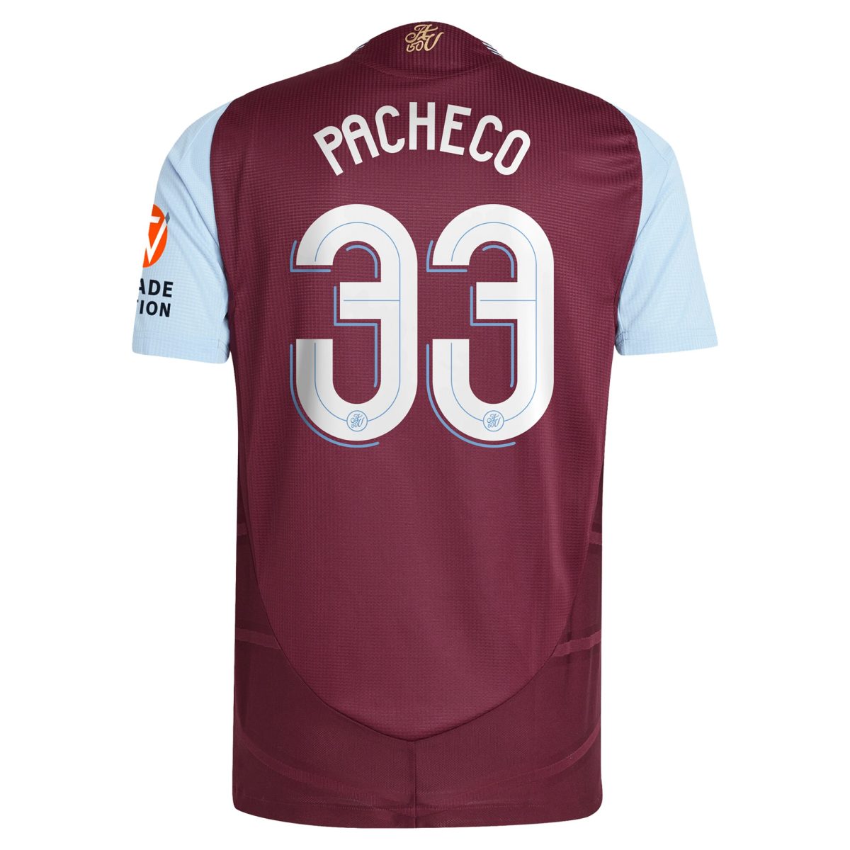 Aston Villa aston villa adidas home authentic shirt 2024-25 with pacheco 33 cup printing Collection | AVFC Jerseys & Fan Gear