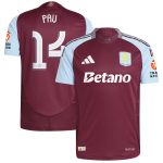 Aston Villa aston villa adidas home authentic shirt 2024-25 with pau 14 cup printing Collection | AVFC Jerseys & Fan Gear