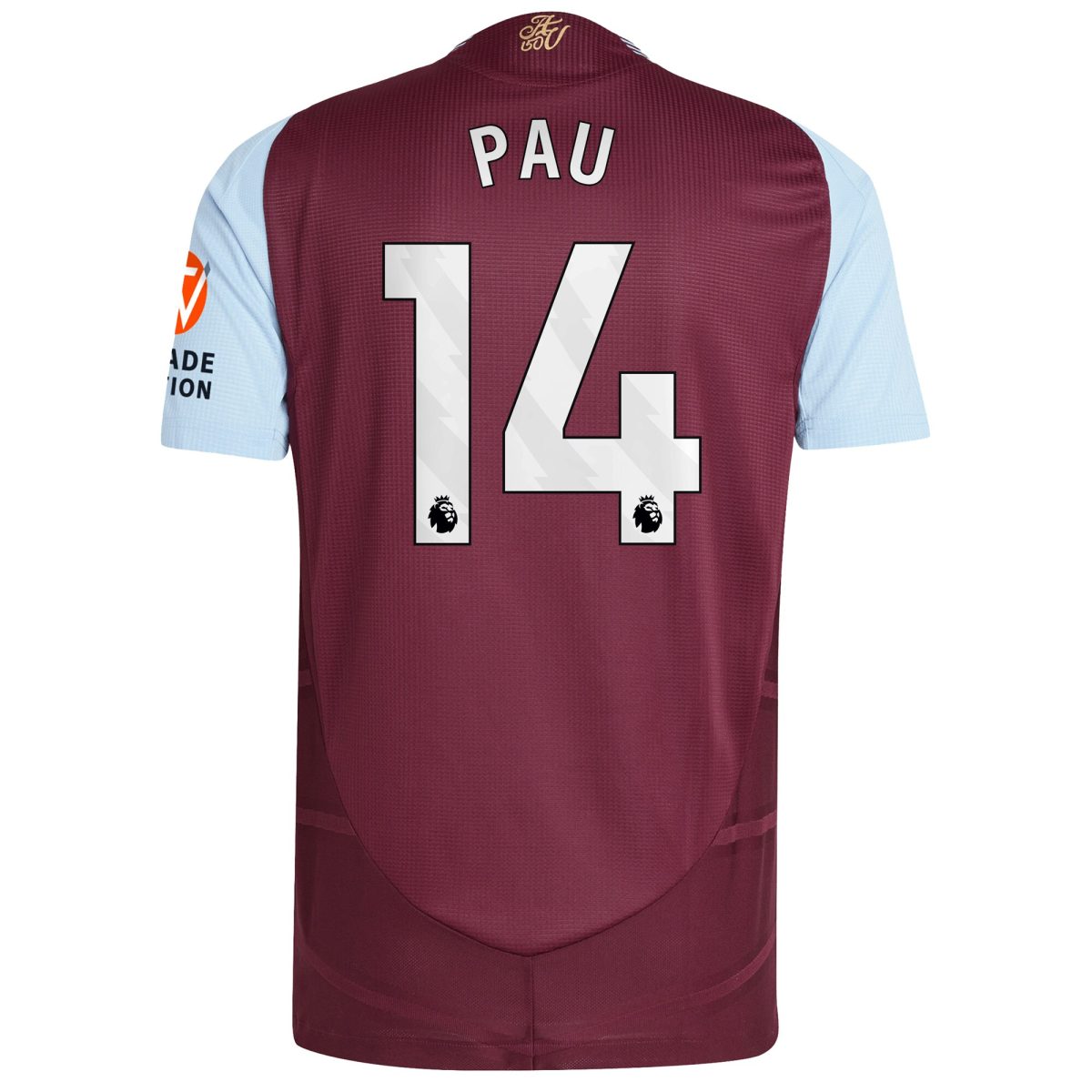 Aston Villa aston villa adidas home authentic shirt 2024-25 with pau 14 printing Collection | AVFC Jerseys & Fan Gear