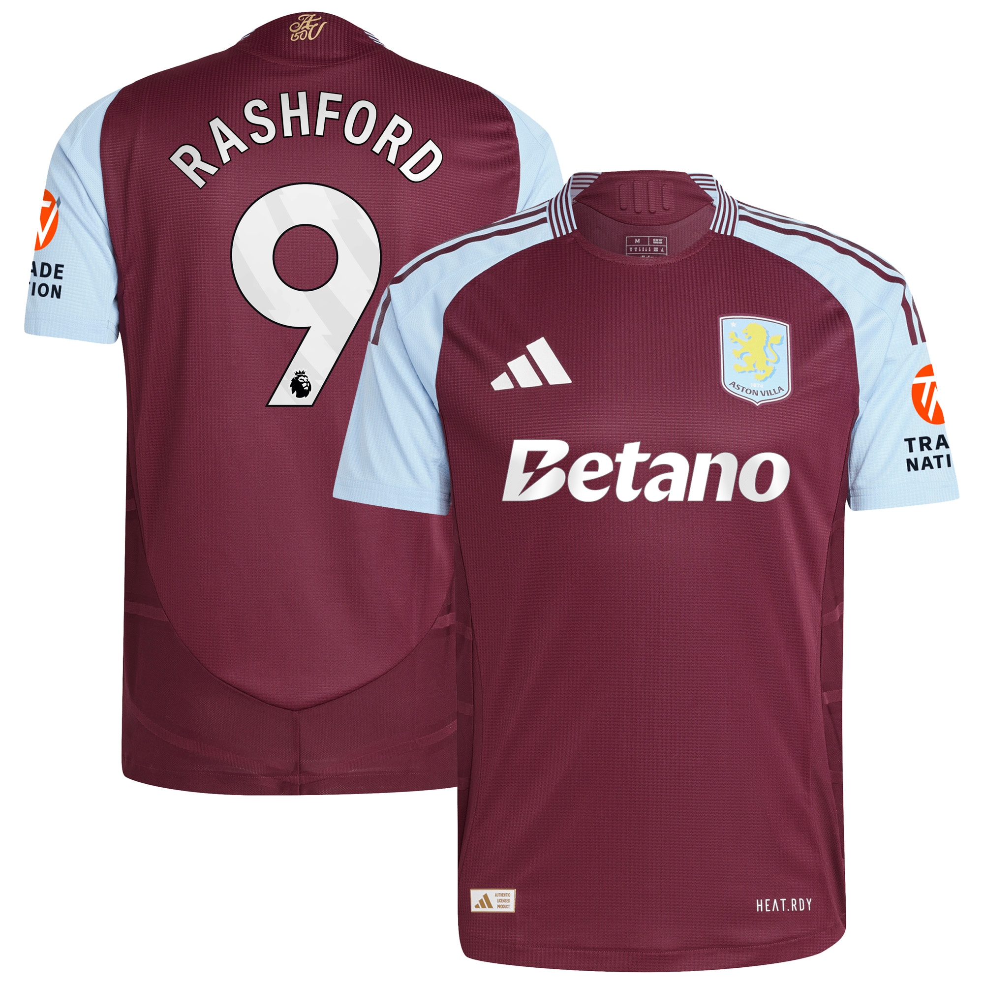 Aston Villa aston villa adidas home authentic shirt 2024-25 with rashford 9 printing Collection | AVFC Jerseys & Fan Gear