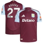 Aston Villa aston villa adidas home authentic shirt 2024-25 with rogers 27 printing Collection | AVFC Jerseys & Fan Gear