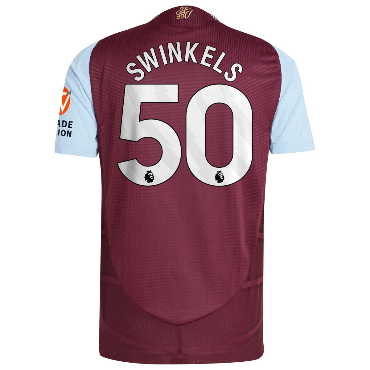 Aston Villa aston villa adidas home authentic shirt 2024-25 with swinkels 50 printing Collection | AVFC Jerseys & Fan Gear