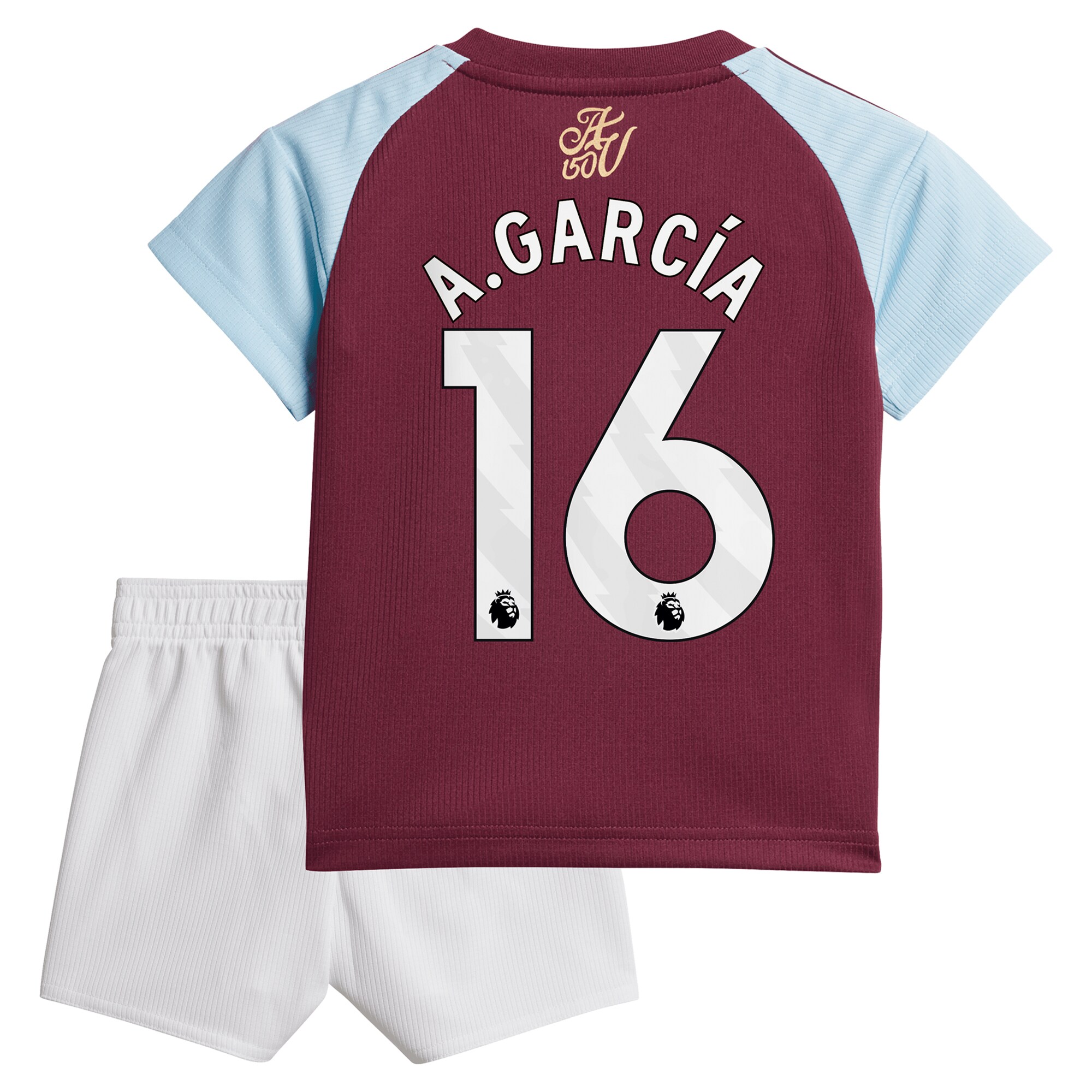 Aston Villa aston villa adidas home baby kit 2024-25 with a.garcía 16 printing Collection | AVFC Jerseys & Fan Gear