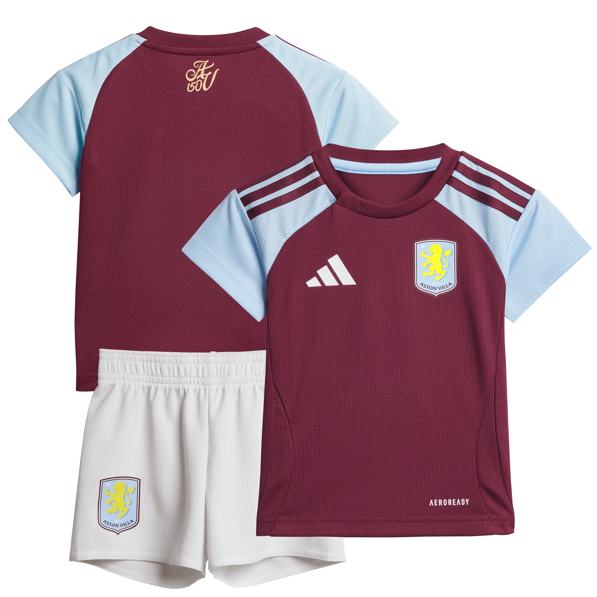 Aston Villa aston villa adidas home baby kit 2024-25 with custom printing Collection | AVFC Jerseys & Fan Gear