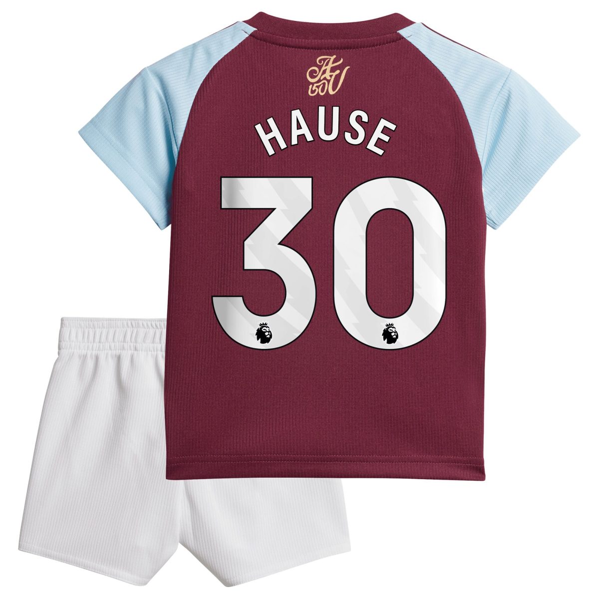 Aston Villa aston villa adidas home baby kit 2024-25 with hause 30 printing Collection | AVFC Jerseys & Fan Gear