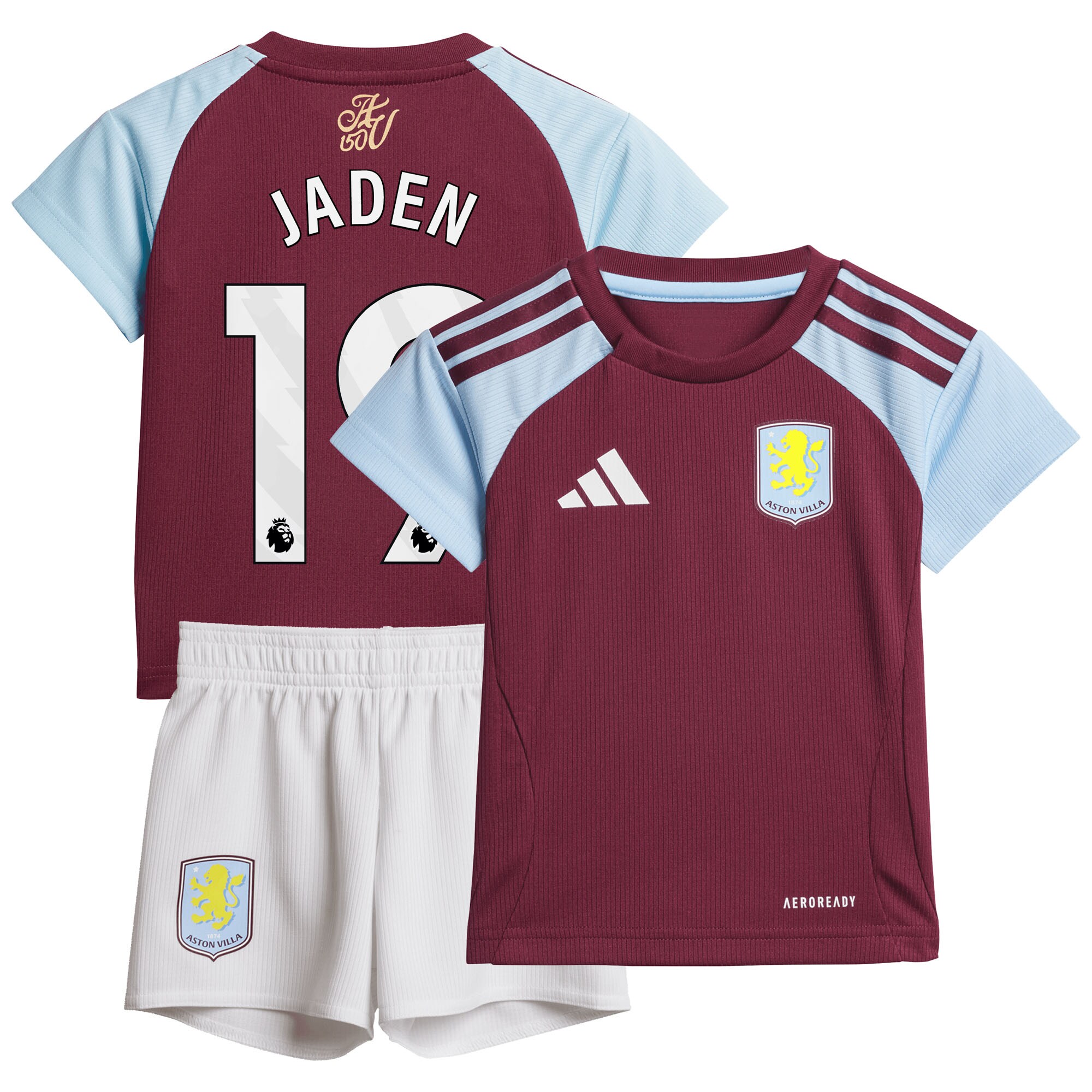 Aston Villa aston villa adidas home baby kit 2024-25 with jaden 19 printing Collection | AVFC Jerseys & Fan Gear