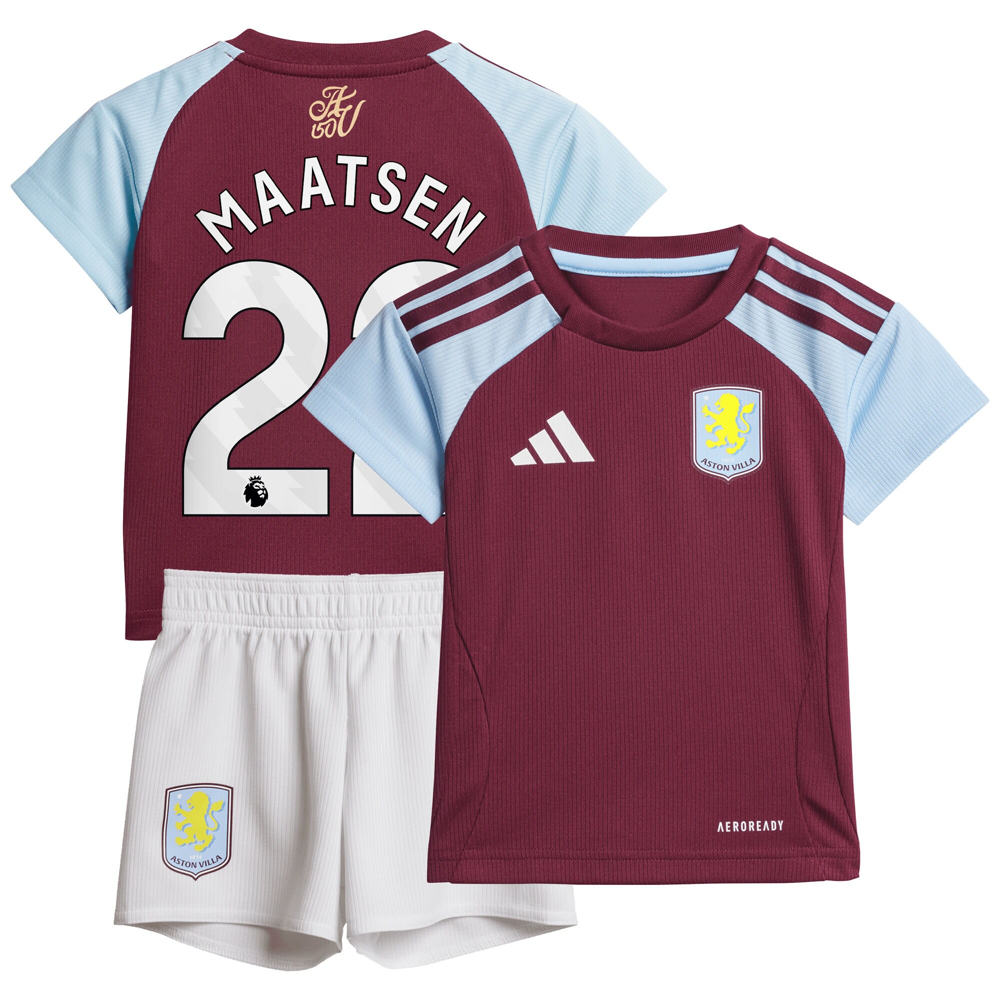 Aston Villa aston villa adidas home baby kit 2024-25 with maatsen 22 printing Collection | AVFC Jerseys & Fan Gear