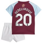 Aston Villa aston villa adidas home baby kit 2024-25 with nedeljković 20 printing Collection | AVFC Jerseys & Fan Gear