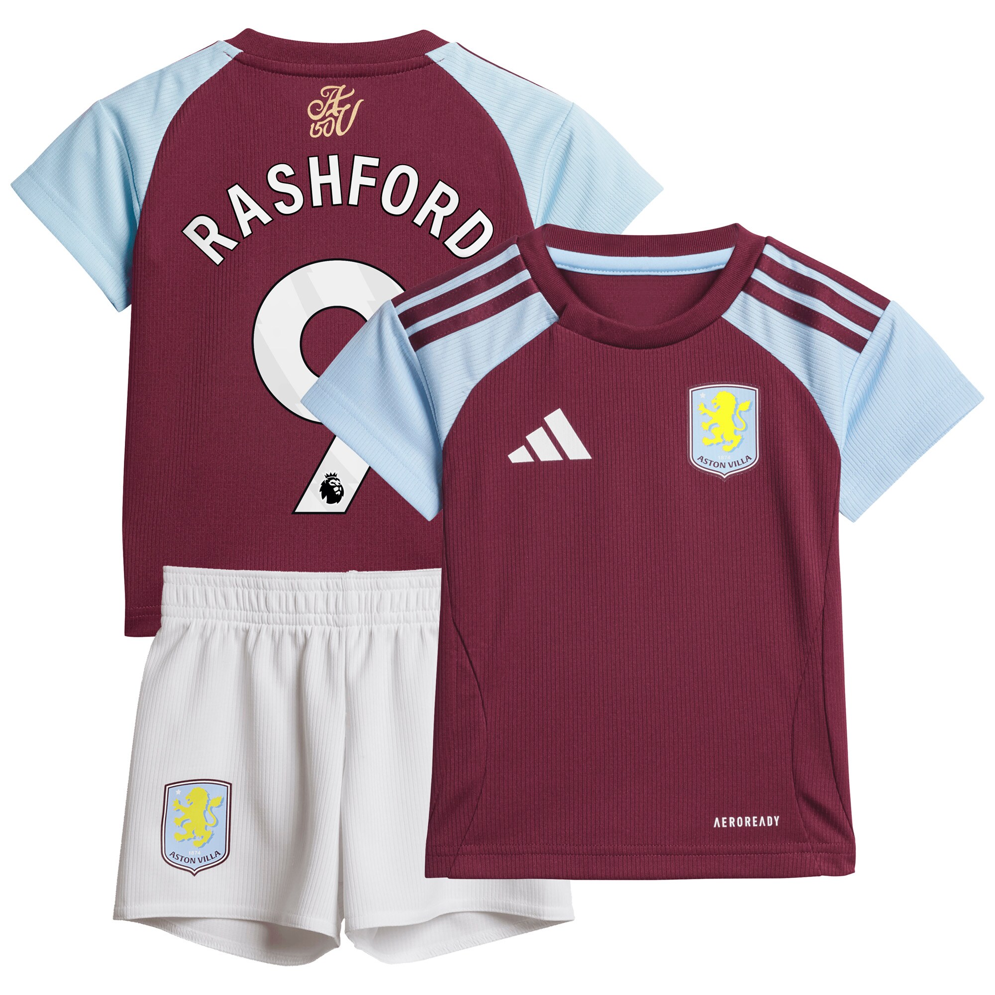 Aston Villa aston villa adidas home baby kit 2024-25 with rashford 9 printing Collection | AVFC Jerseys & Fan Gear
