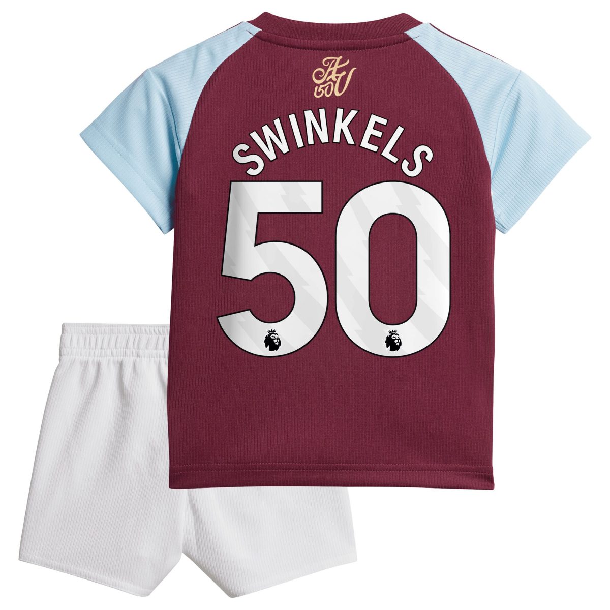 Aston Villa aston villa adidas home baby kit 2024-25 with swinkels 50 printing Collection | AVFC Jerseys & Fan Gear