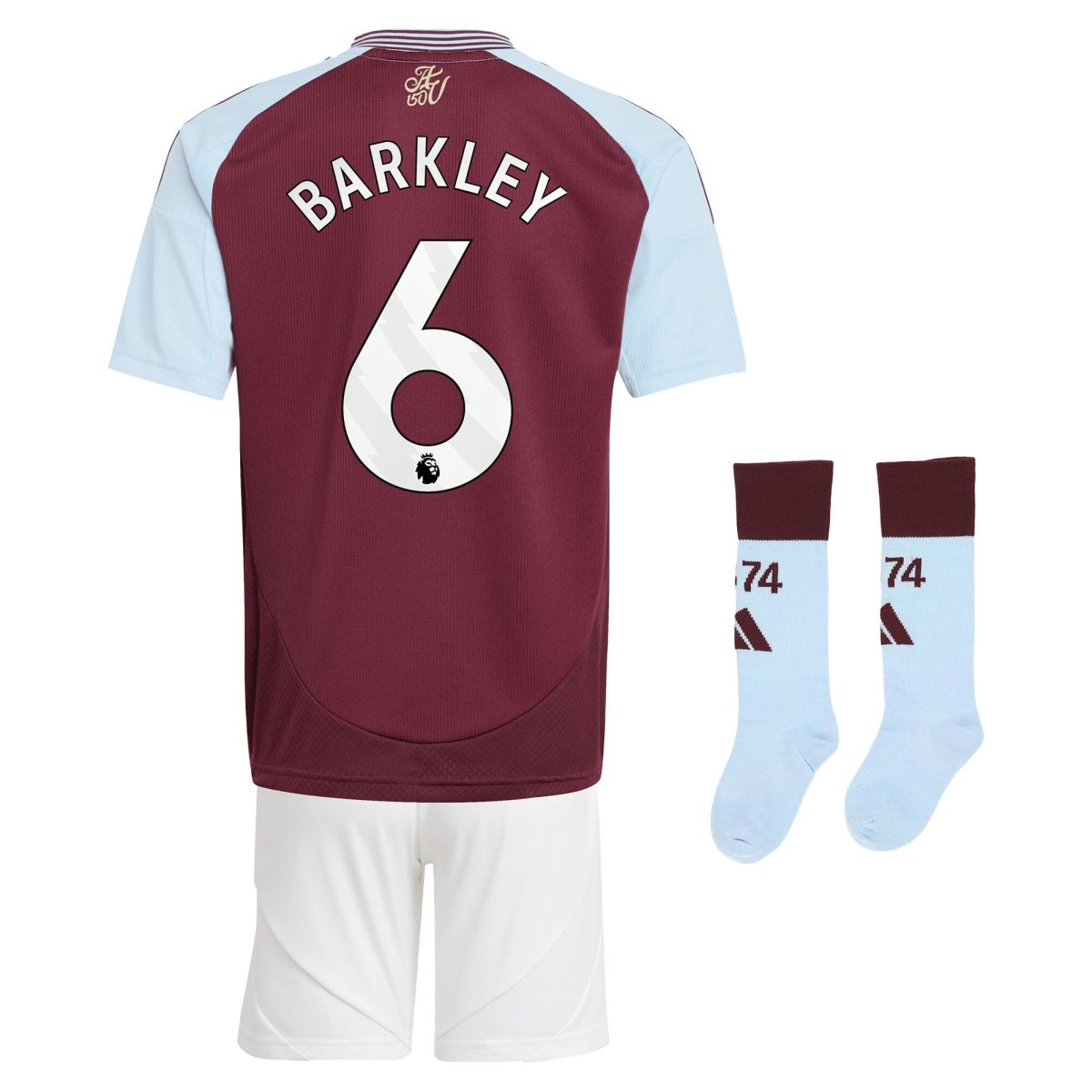 Aston Villa aston villa adidas home mini kit 2024-25 with barkley 6 printing Collection | AVFC Jerseys & Fan Gear