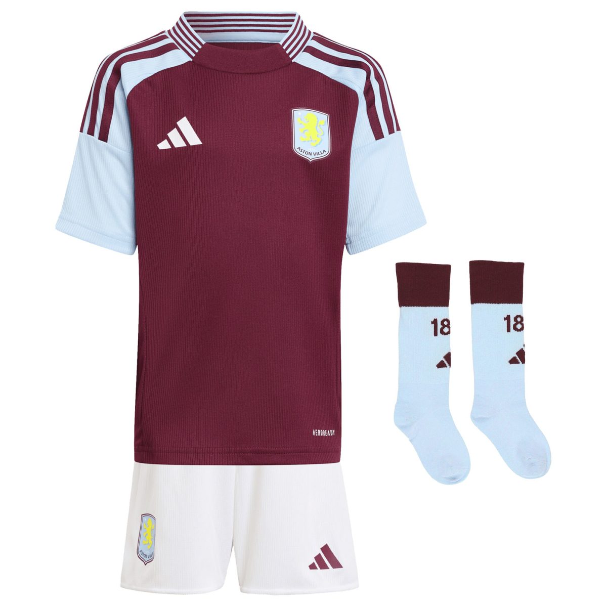 Aston Villa aston villa adidas home mini kit 2024-25 with bogarde 26 printing Collection | AVFC Jerseys & Fan Gear