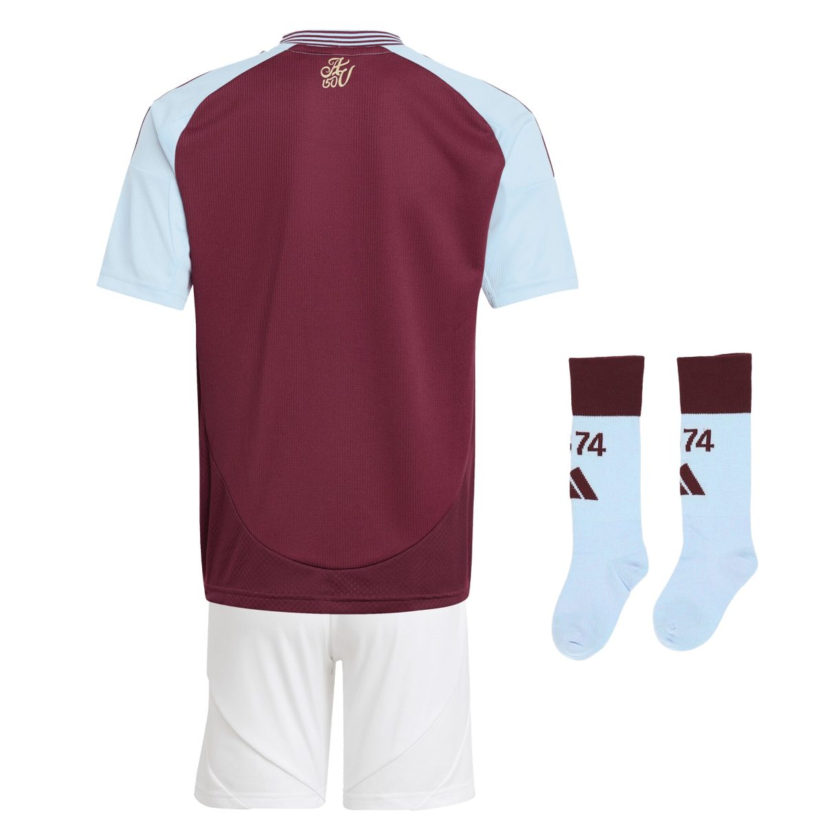 Aston Villa aston villa adidas home mini kit 2024-25 with custom printing Collection | AVFC Jerseys & Fan Gear