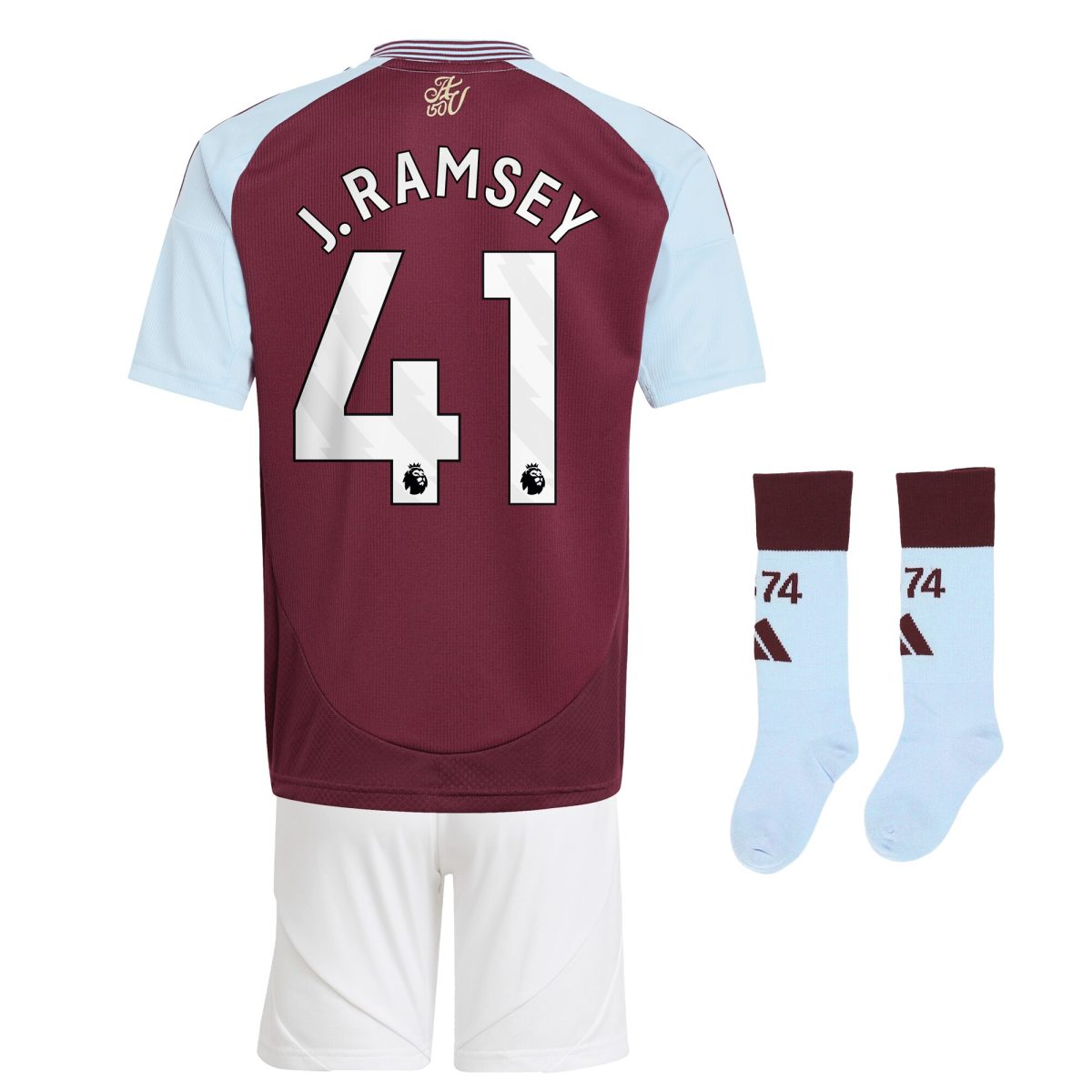 Aston Villa aston villa adidas home mini kit 2024-25 with j. ramsey 41 printing Collection | AVFC Jerseys & Fan Gear
