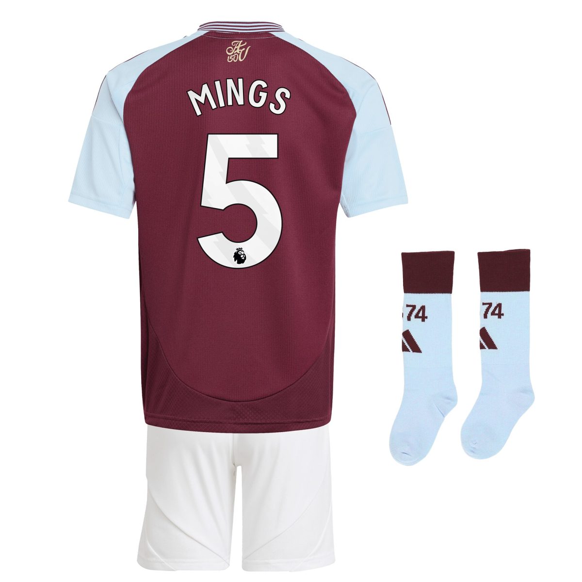 Aston Villa aston villa adidas home mini kit 2024-25 with mings 5 printing Collection | AVFC Jerseys & Fan Gear
