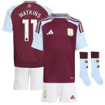 Aston Villa aston villa adidas home mini kit 2024-25 with watkins 11 printing Collection | AVFC Jerseys & Fan Gear
