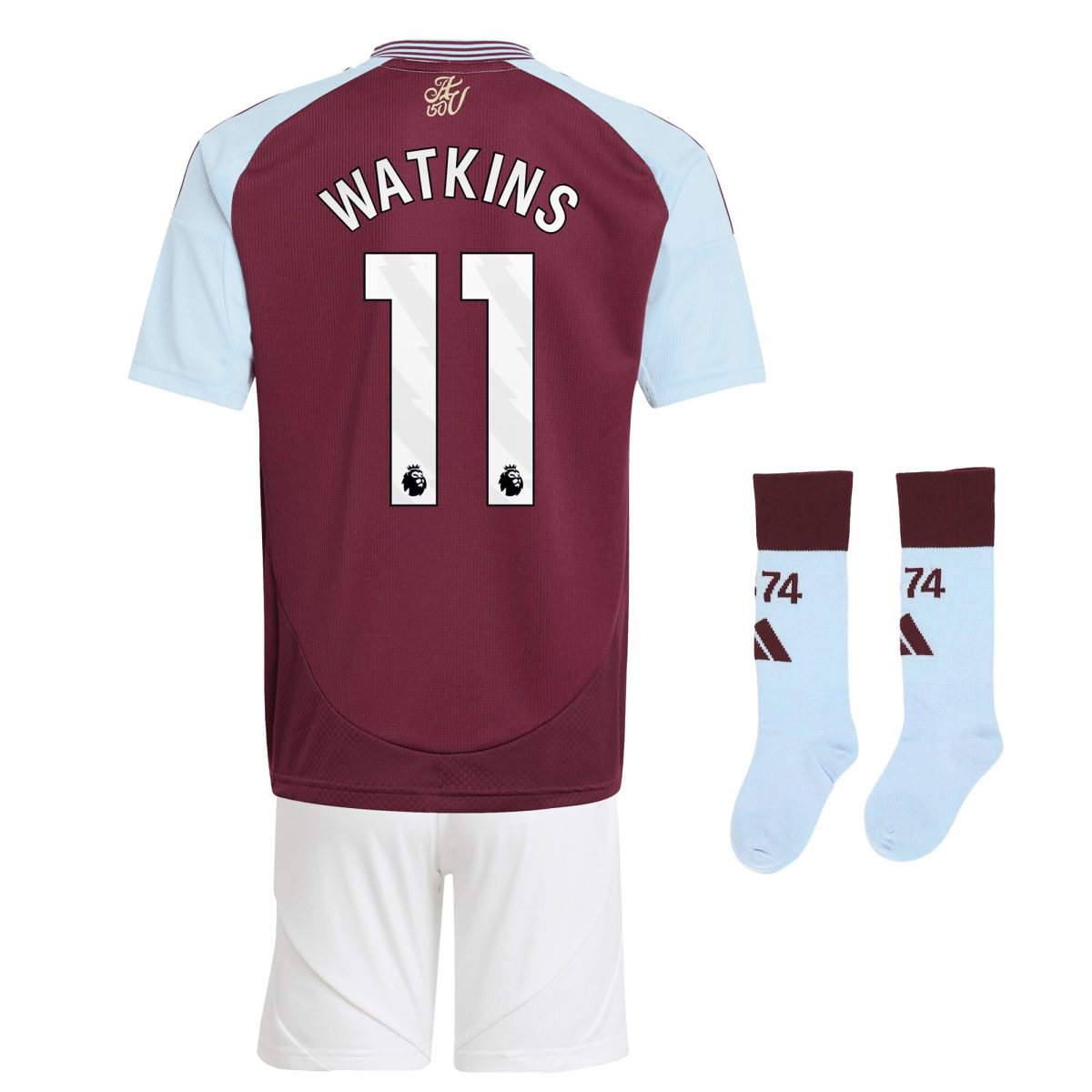 Aston Villa aston villa adidas home mini kit 2024-25 with watkins 11 printing Collection | AVFC Jerseys & Fan Gear