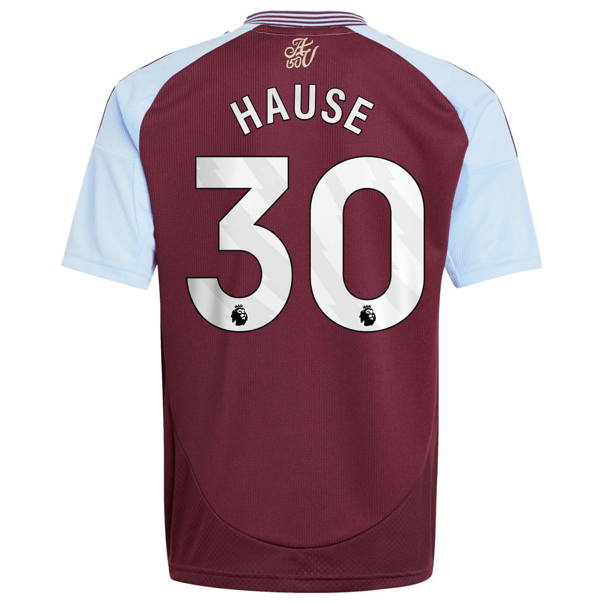 Aston Villa aston villa adidas home shirt 2024-25 – kids with hause 30 printing Collection | AVFC Jerseys & Fan Gear