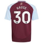 Aston Villa aston villa adidas home shirt 2024-25 – kids with hause 30 printing Collection | AVFC Jerseys & Fan Gear