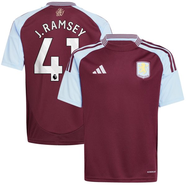Aston Villa aston villa adidas home shirt 2024-25 – kids with j. ramsey 41 printing Collection | AVFC Jerseys & Fan Gear