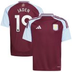 Aston Villa aston villa adidas home shirt 2024-25 – kids with jaden 19 printing Collection | AVFC Jerseys & Fan Gear