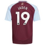 Aston Villa aston villa adidas home shirt 2024-25 – kids with jaden 19 printing Collection | AVFC Jerseys & Fan Gear
