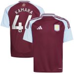 Aston Villa aston villa adidas home shirt 2024-25 – kids with kamara 44 printing Collection | AVFC Jerseys & Fan Gear
