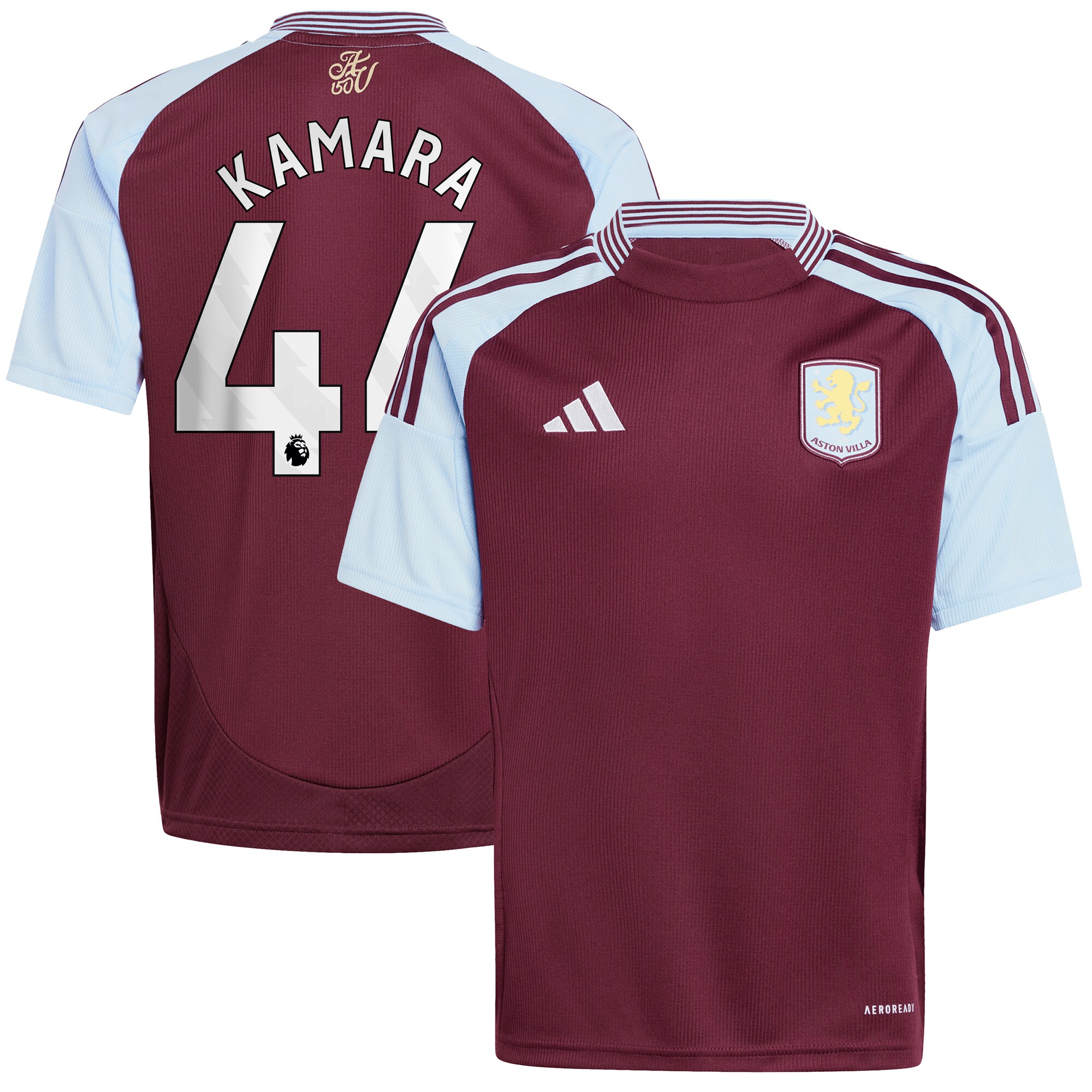 Aston Villa aston villa adidas home shirt 2024-25 – kids with kamara 44 printing Collection | AVFC Jerseys & Fan Gear