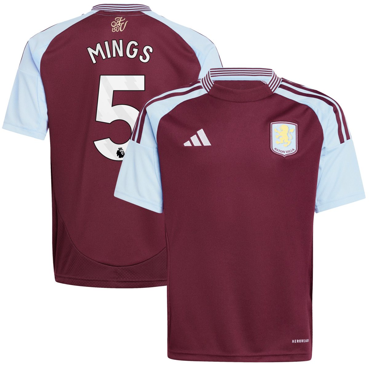 Aston Villa aston villa adidas home shirt 2024-25 – kids with mings 5 printing Collection | AVFC Jerseys & Fan Gear