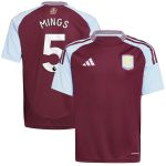 Aston Villa aston villa adidas home shirt 2024-25 – kids with mings 5 printing Collection | AVFC Jerseys & Fan Gear