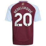 Aston Villa aston villa adidas home shirt 2024-25 – kids with nedeljković 20 printing Collection | AVFC Jerseys & Fan Gear