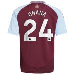 Aston Villa aston villa adidas home shirt 2024-25 – kids with onana 24 printing Collection | AVFC Jerseys & Fan Gear