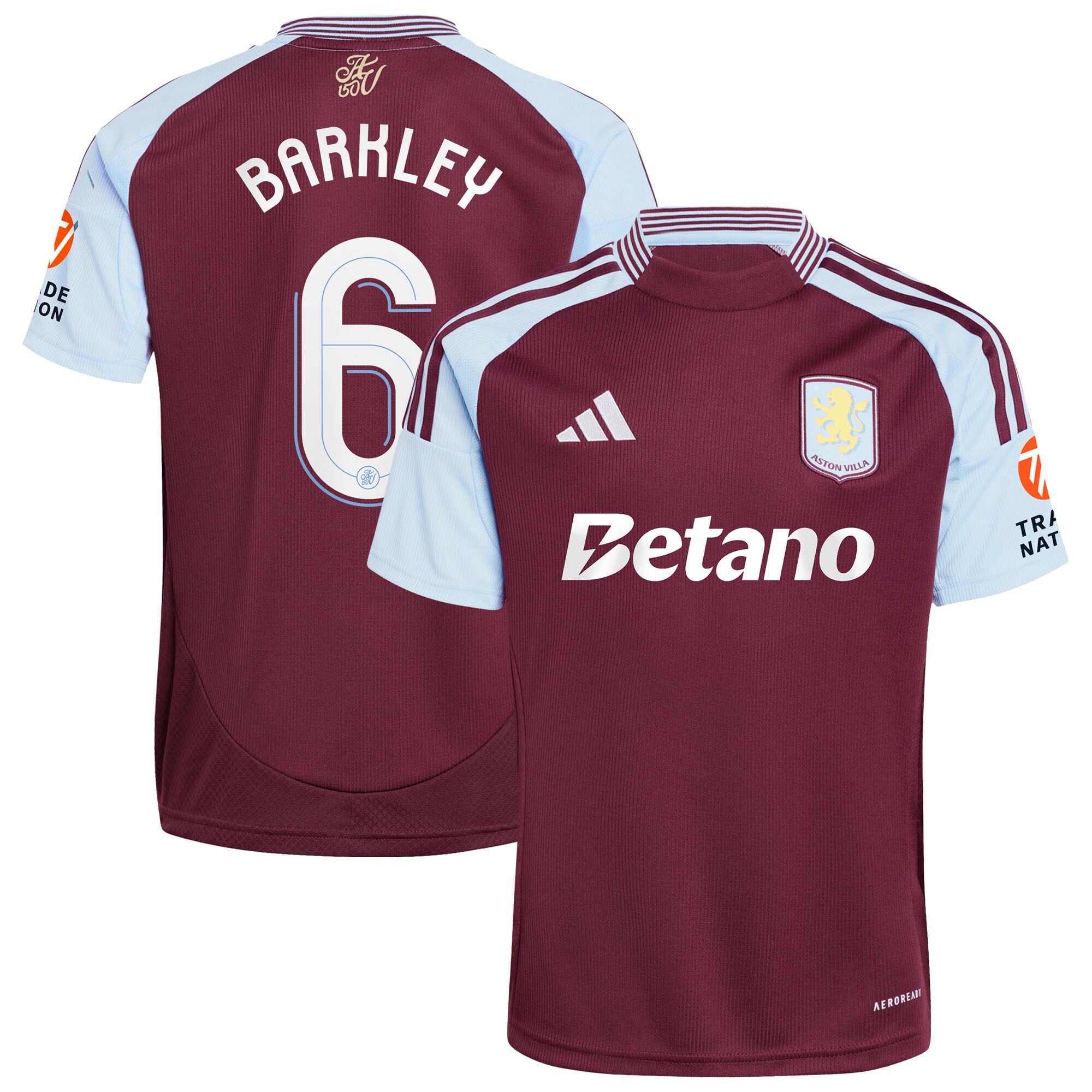 Aston Villa aston villa adidas home shirt 2024-25 with barkley 6 cup printing Collection | AVFC Jerseys & Fan Gear