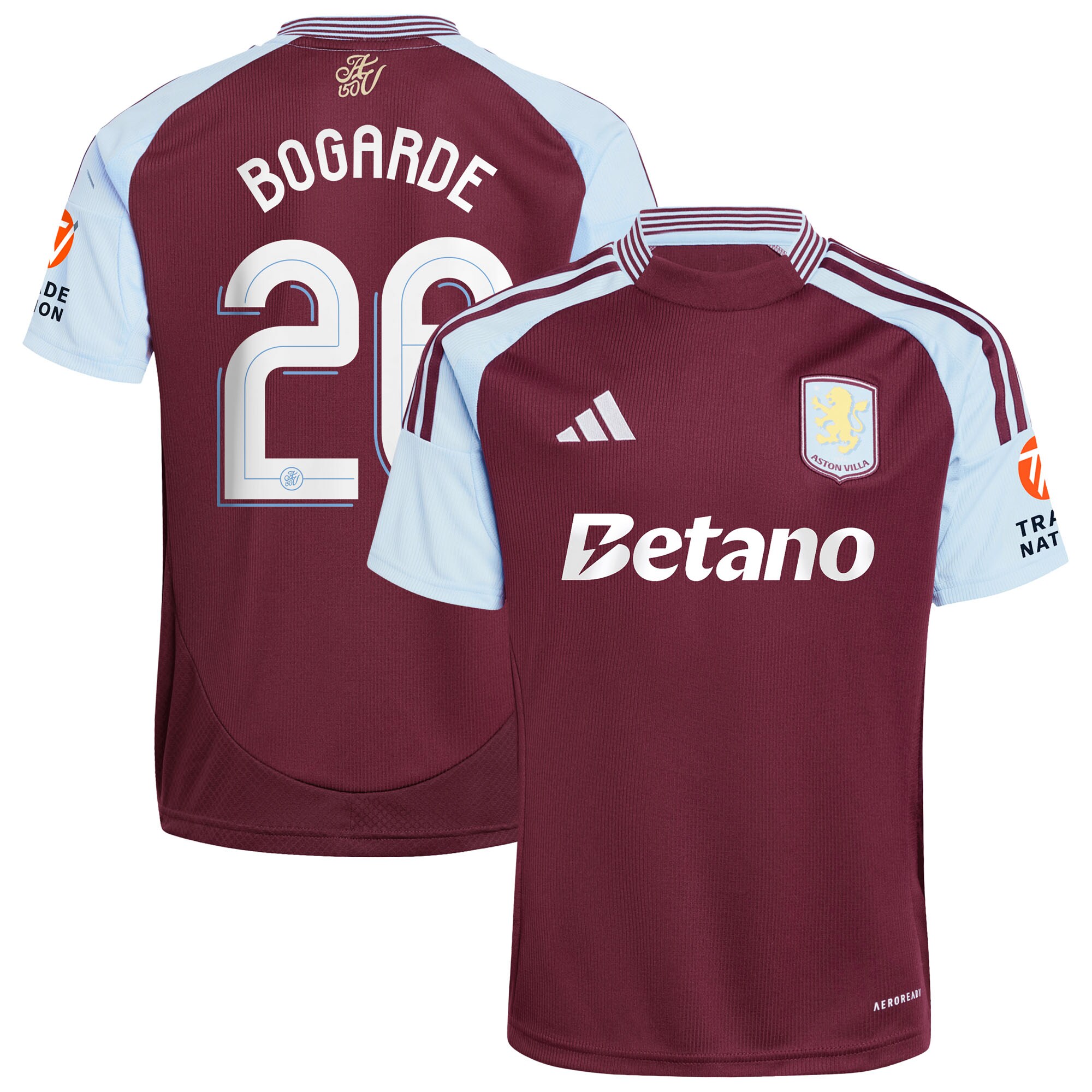 Aston Villa aston villa adidas home shirt 2024-25 with bogarde 26 cup printing Collection | AVFC Jerseys & Fan Gear