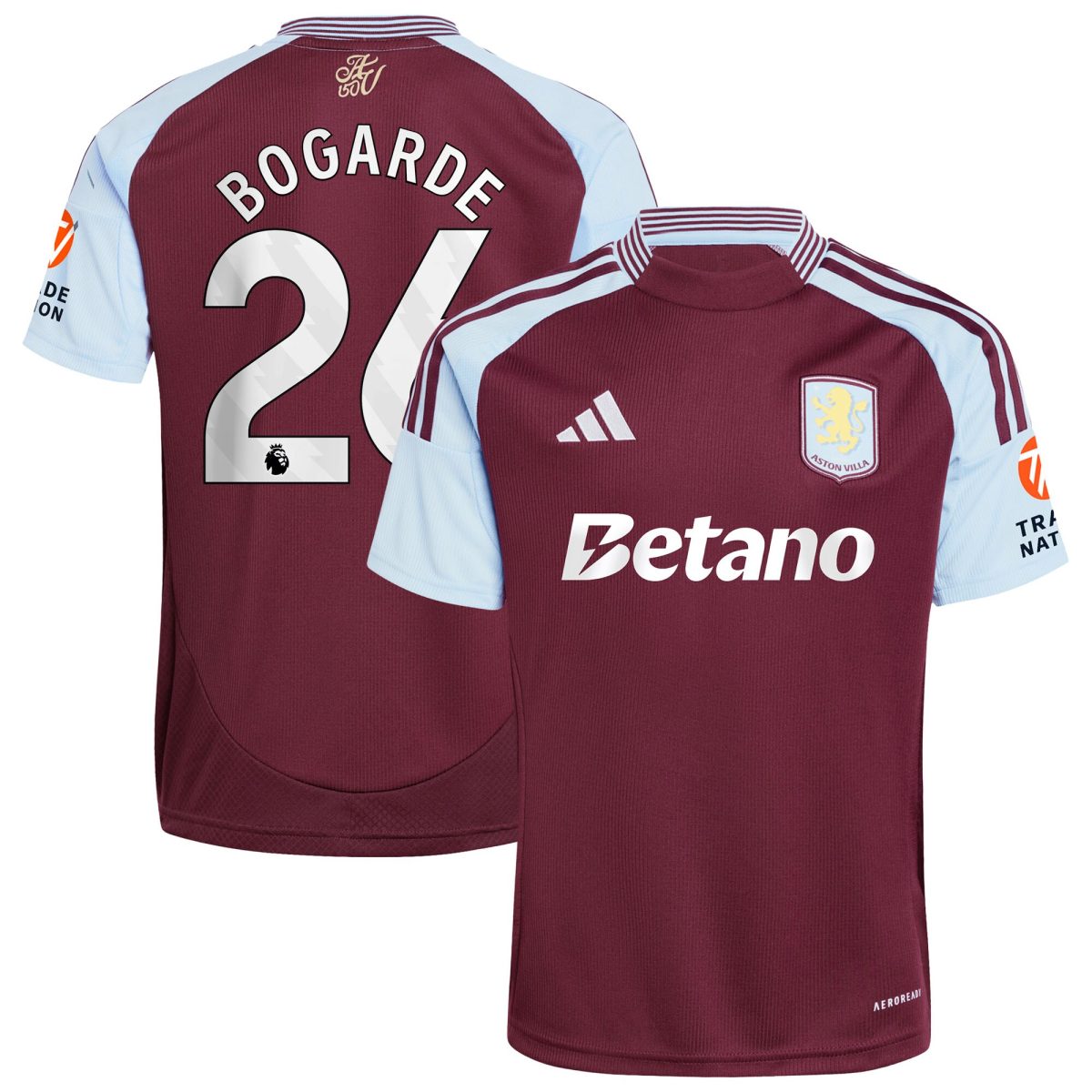Aston Villa aston villa adidas home shirt 2024-25 with bogarde 26 printing Collection | AVFC Jerseys & Fan Gear