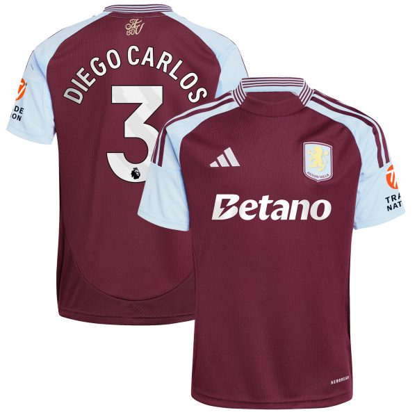 Aston Villa aston villa adidas home shirt 2024-25 with diego carlos 3 printing Collection | AVFC Jerseys & Fan Gear