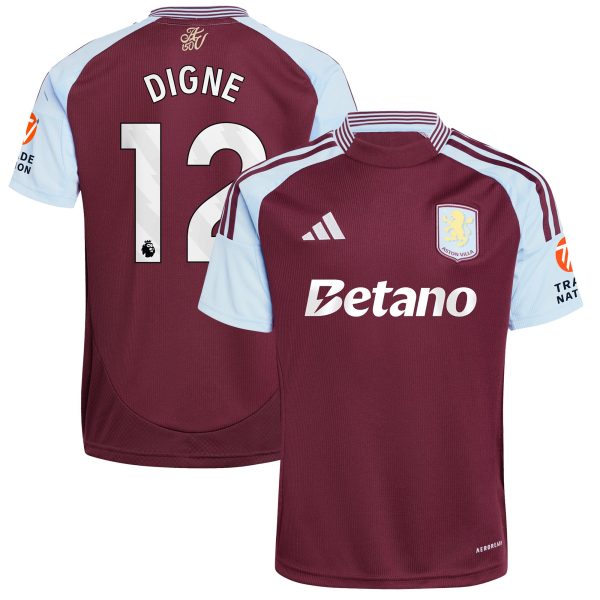 Aston Villa aston villa adidas home shirt 2024-25 with digne 12 printing Collection | AVFC Jerseys & Fan Gear