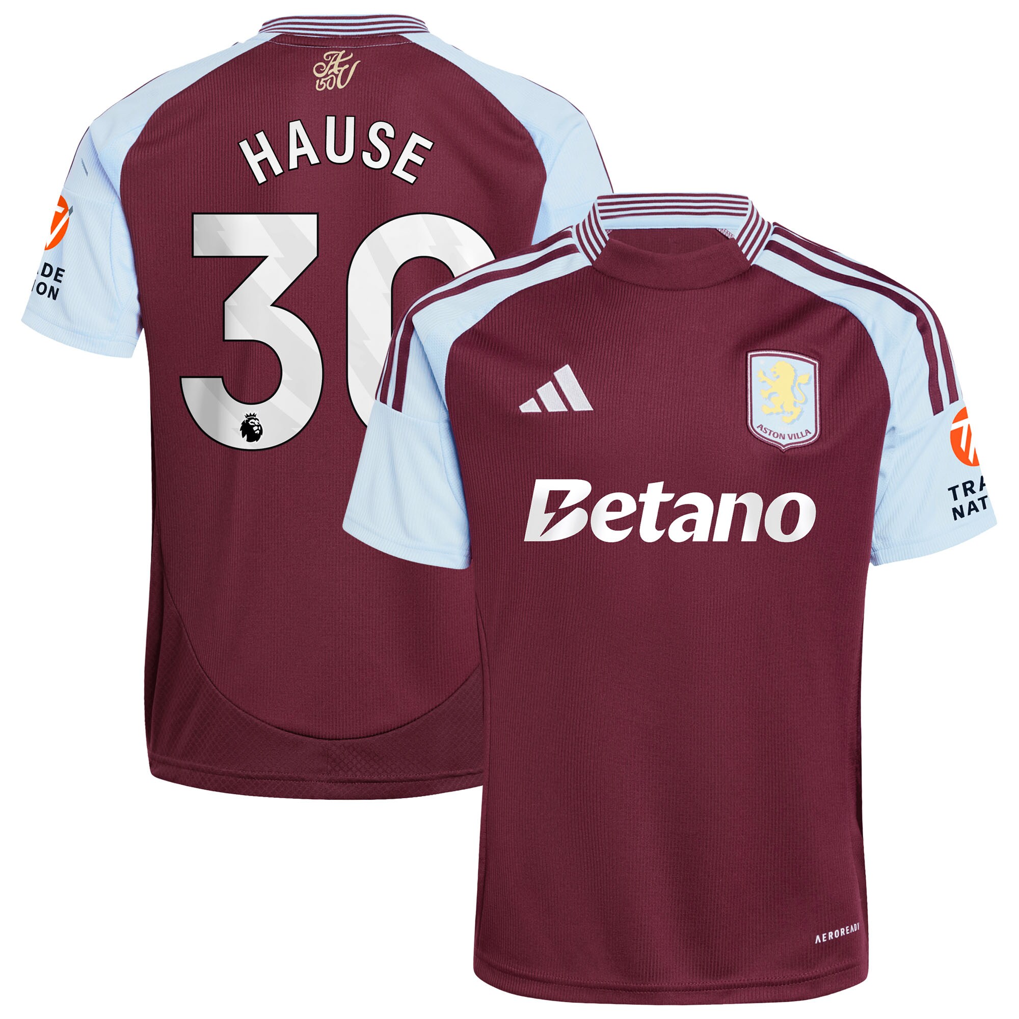 Aston Villa aston villa adidas home shirt 2024-25 with hause 30 printing Collection | AVFC Jerseys & Fan Gear