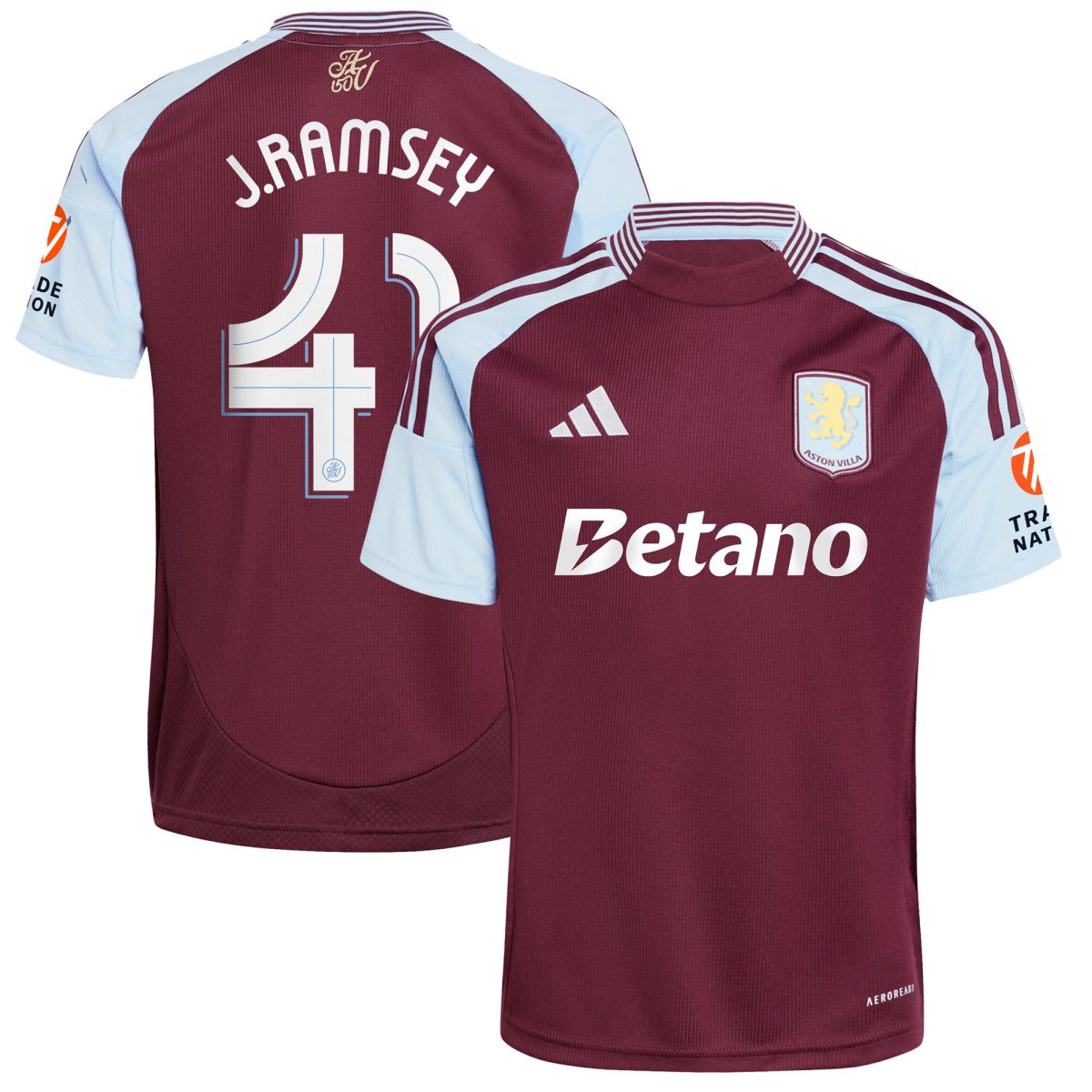 Aston Villa aston villa adidas home shirt 2024-25 with j. ramsey 41 cup printing Collection | AVFC Jerseys & Fan Gear