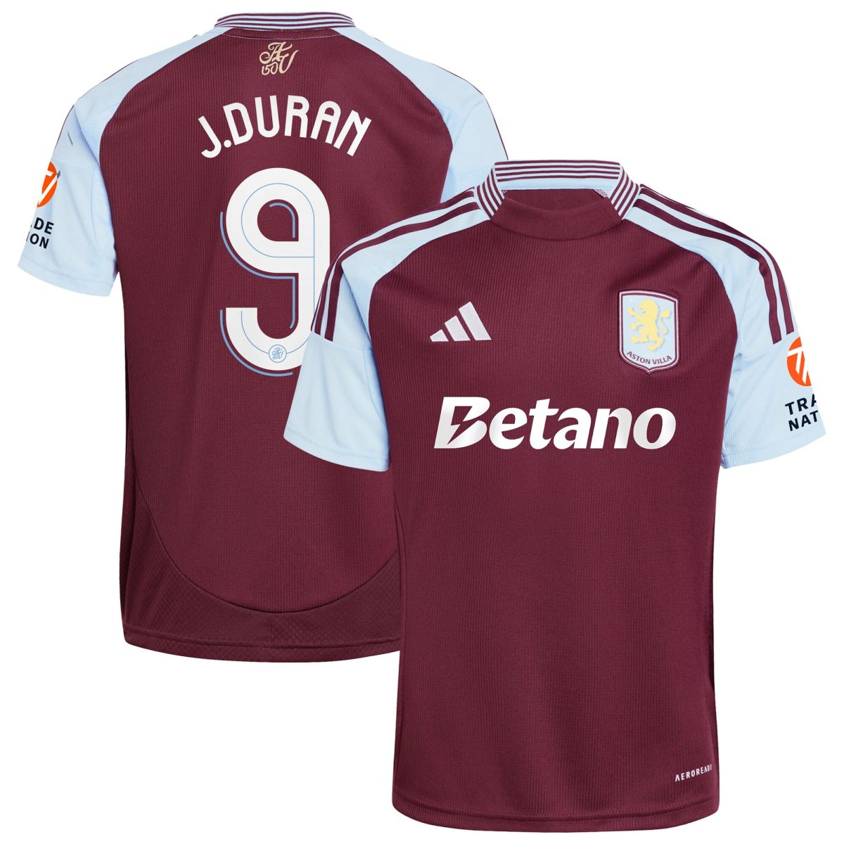 Aston Villa aston villa adidas home shirt 2024-25 with j.duran 9 cup printing Collection | AVFC Jerseys & Fan Gear