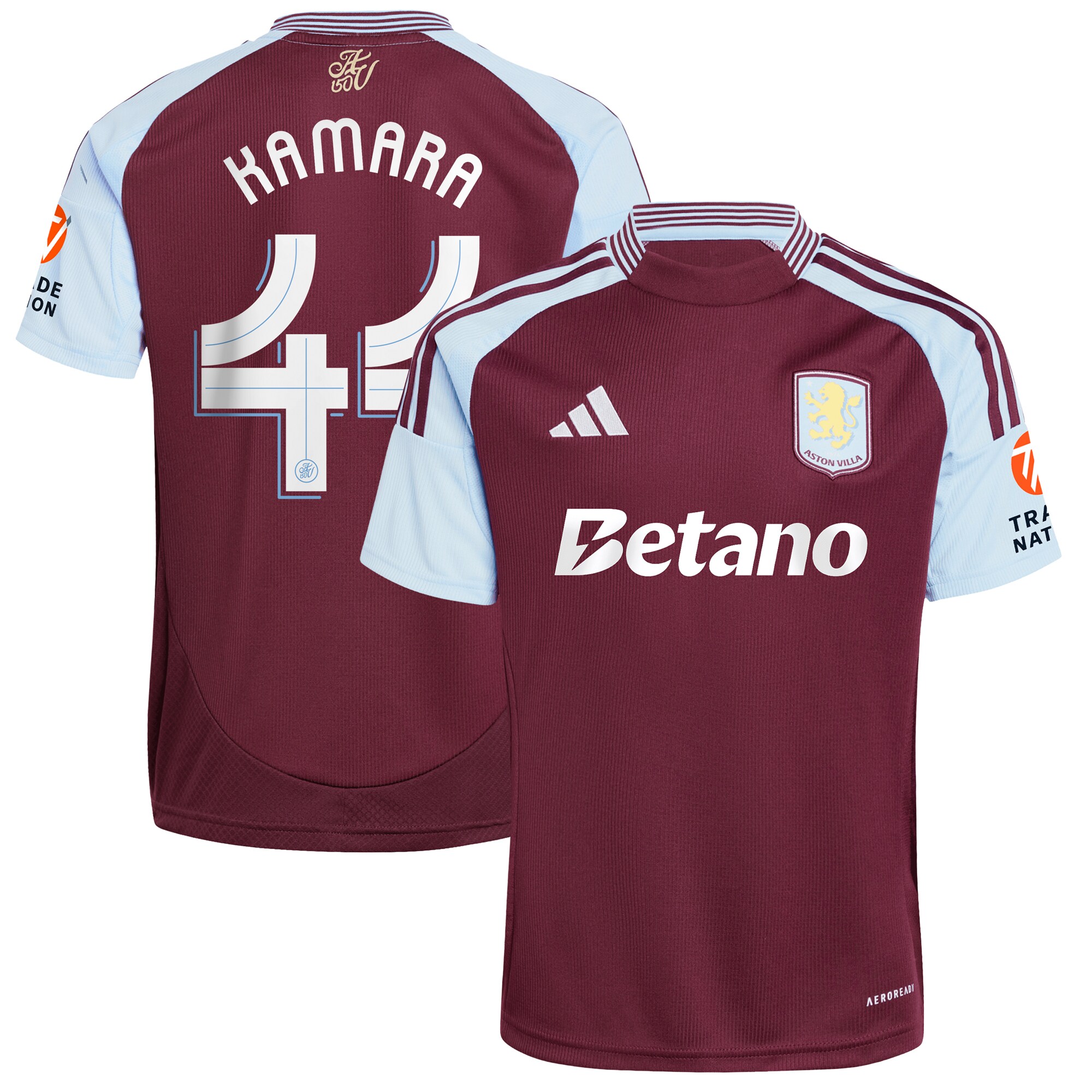 Aston Villa aston villa adidas home shirt 2024-25 with kamara 44 cup printing Collection | AVFC Jerseys & Fan Gear